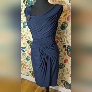 Adrianna Papell Navy Evening Dress